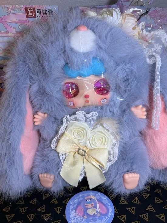 Nai Fu Bunny Sauce 600% Series Plush Blind Box Collectible (Blueberry Puff) - Picture 2 of 6